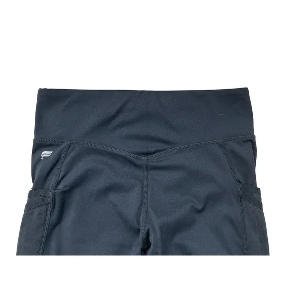 Fabletics Black High Waisted Side Pocket Athletic Leggings Womens Size Medium - Picture 5 of 9